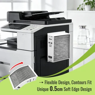 Kamo geurfine en fijnstof filter voor laserprinter 150 x 120 mm, 2 stuks