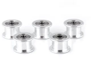 Katrollen 5 stuks - aluminium 16 tanden - 2GT distributieriem - riemschijf