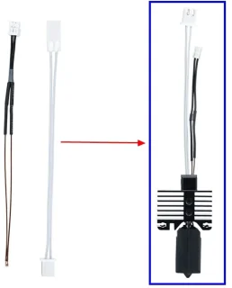 Keramische verwarmings-thermistor met montageklem - 300 °C - 1,3 mm diameter - voor BB X1 3D-printer - ShopVlot