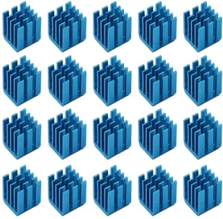 Koelbak 20 stuks – aluminium koellichaam voor stappenmotor/3D-printer