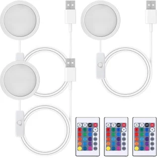 Led lampen set voor 3D printer - 3 stuks - 16 kleuren - SnelShoppen