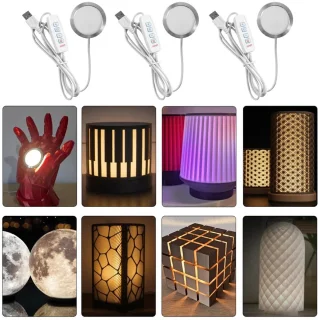 LED lampen set voor 3D printers - 3 x 3 kleuren - ShopVlot