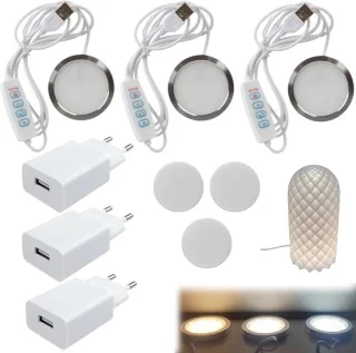 LED lampen set voor 3D printers - 3 x 3 kleuren - ShopVlot
