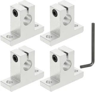 Lineaire bewegingsstang rail klemgeleiding 10 mm van aluminium – 4 stuks – m-winkel
