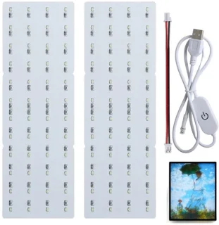 Lithophane LED backlight board kit 144×48 mm - 3D-printeraccessoire