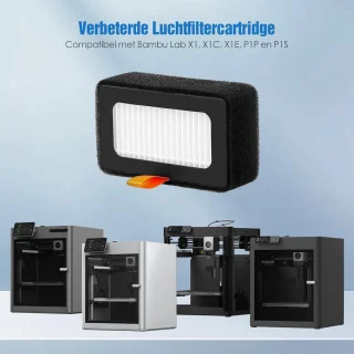 Luchtfiltercartridge voor 3D-printer H13 HEPA actieve kool ShopVlot