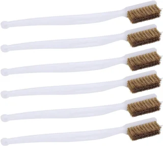 Messenset voor metaal - 6x kleine messing borstels - SnelShoppen