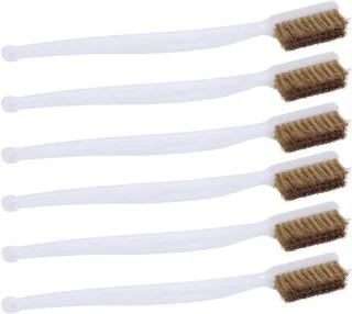 Messenset voor metaal - 6x kleine messing borstels - SnelShoppen
