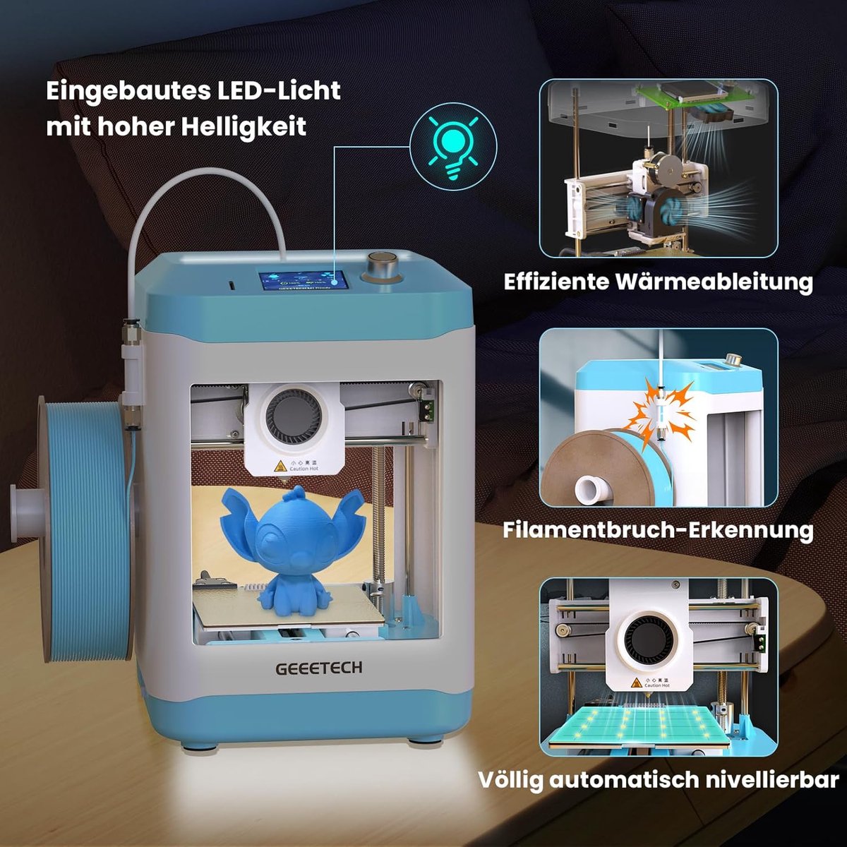 Mini 3D Printer Bouwpakket voor Beginners