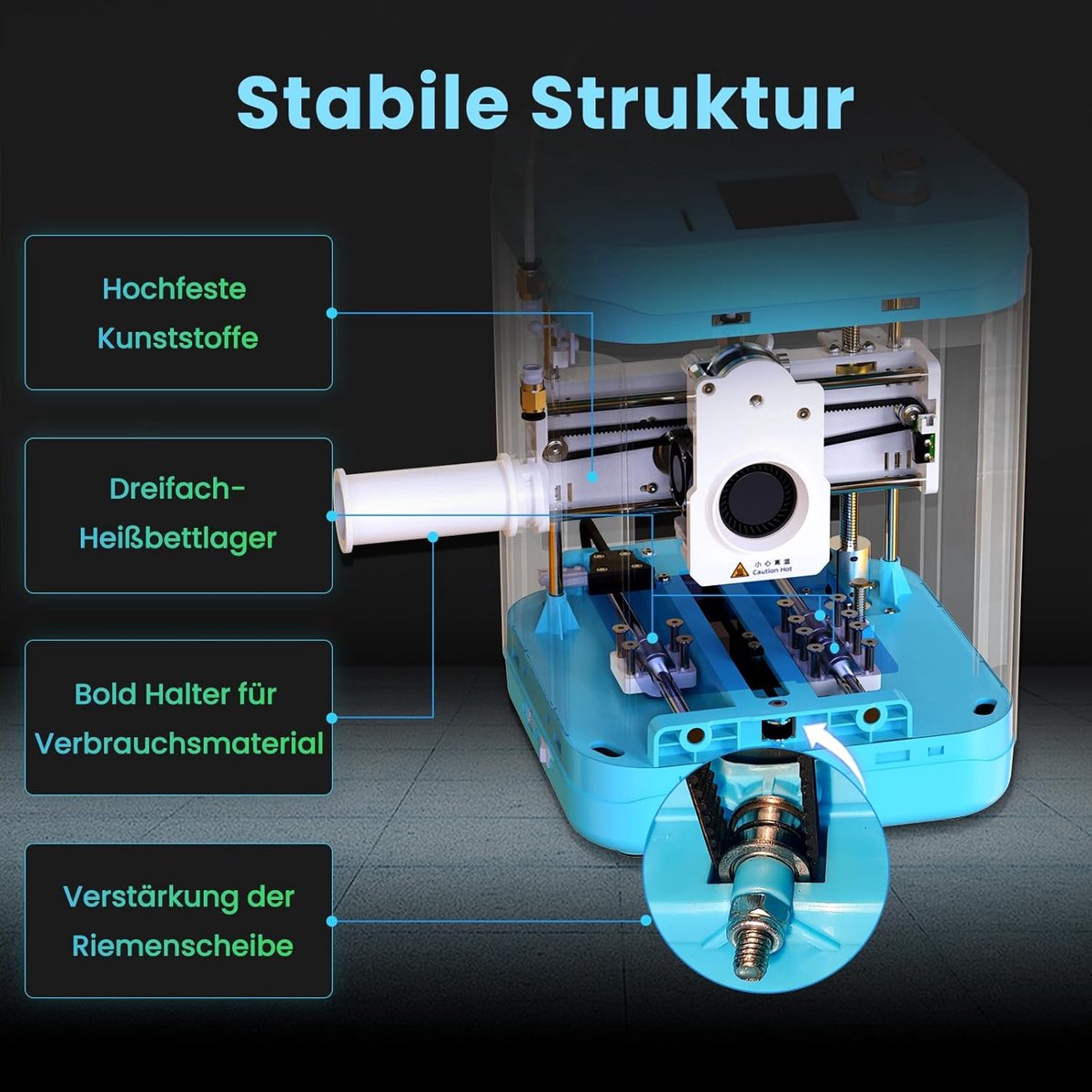 Mini 3D Printer Bouwpakket voor Beginners