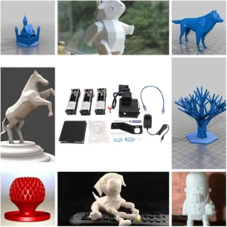 Mini 3d printer fdm zwart