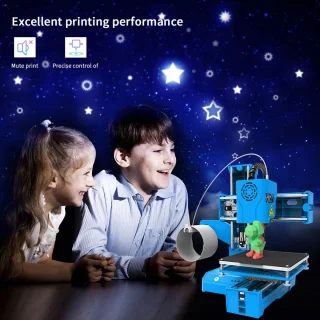 Mini 3D Printer Zwart - Draagbaar - TPU & PLA