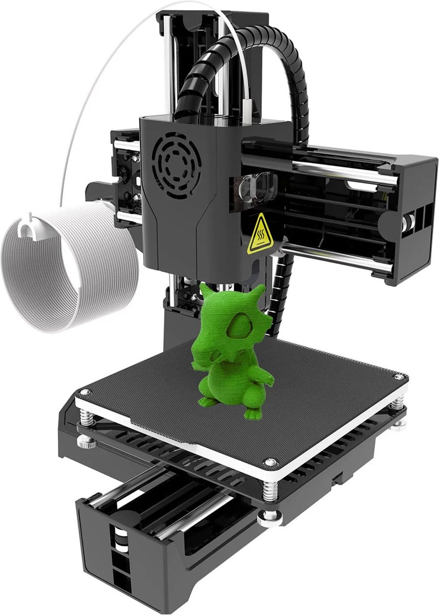 Mini 3D Printer Zwart - Draagbaar - TPU & PLA