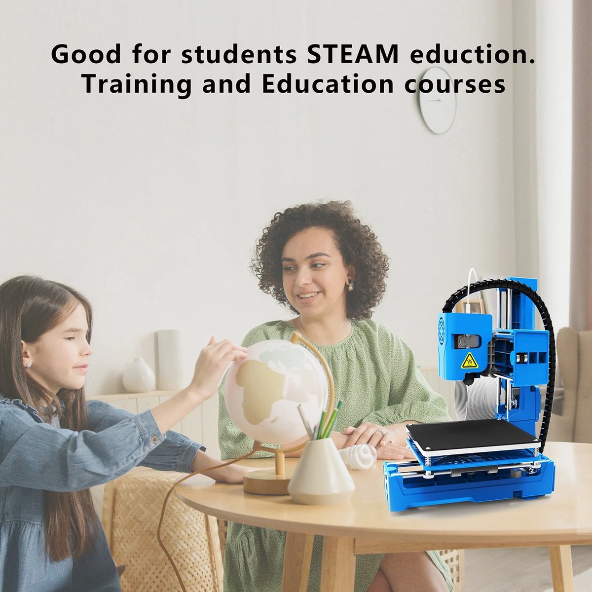 Mini 3D Printer Zwart - Draagbaar - TPU & PLA