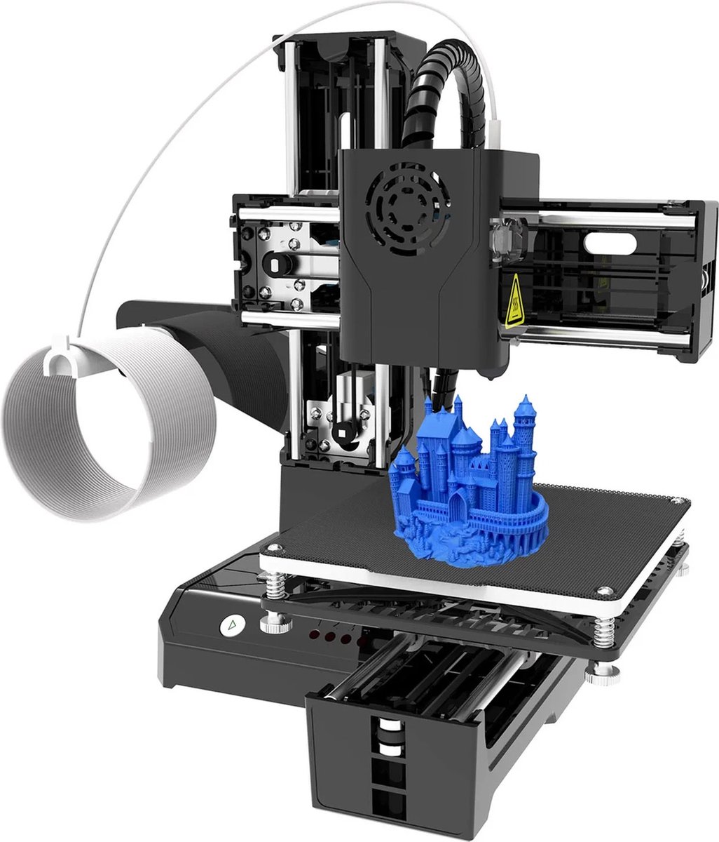Mini 3D Printer Zwart - Draagbaar - TPU & PLA