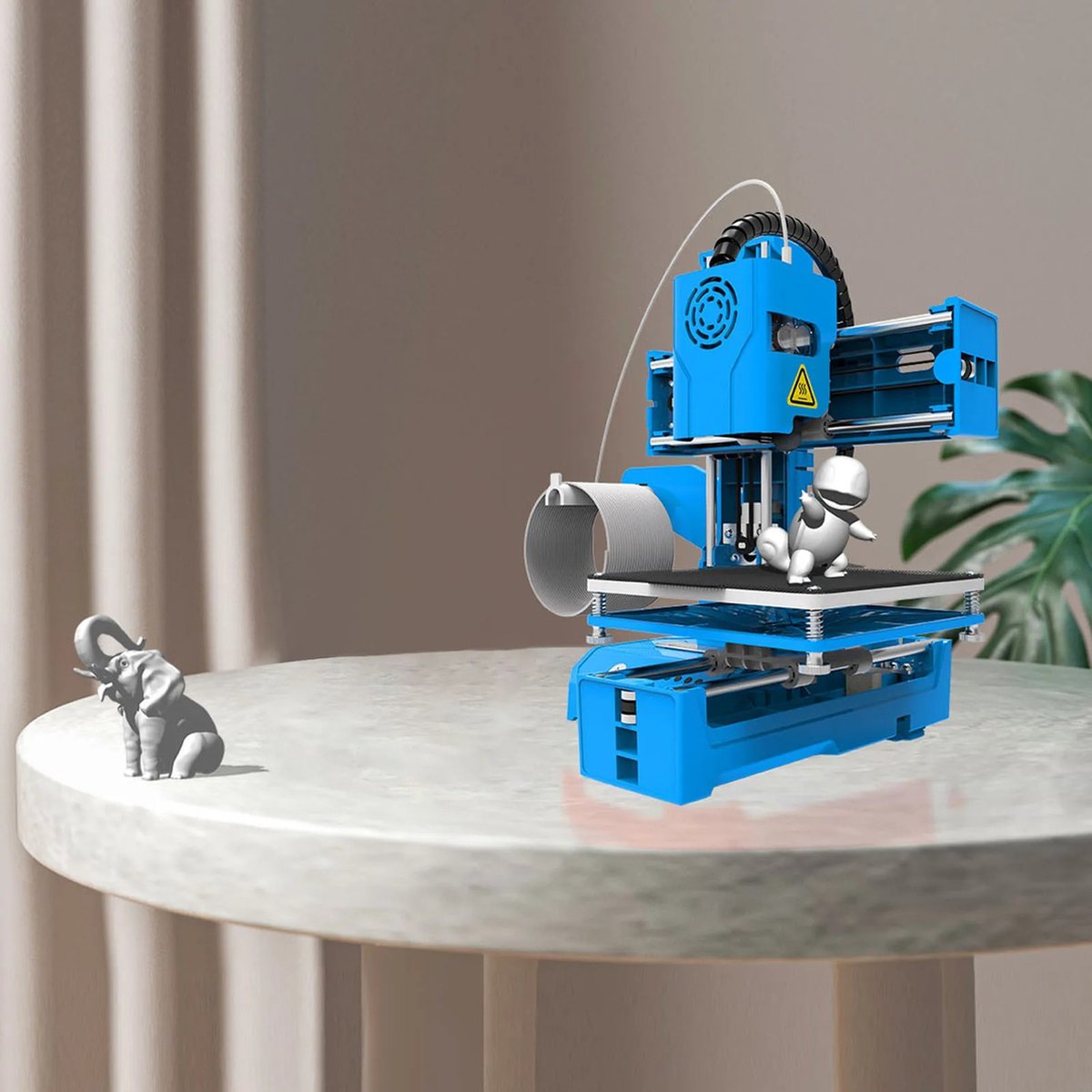 Mini 3D Printer Zwart - Draagbaar - TPU & PLA