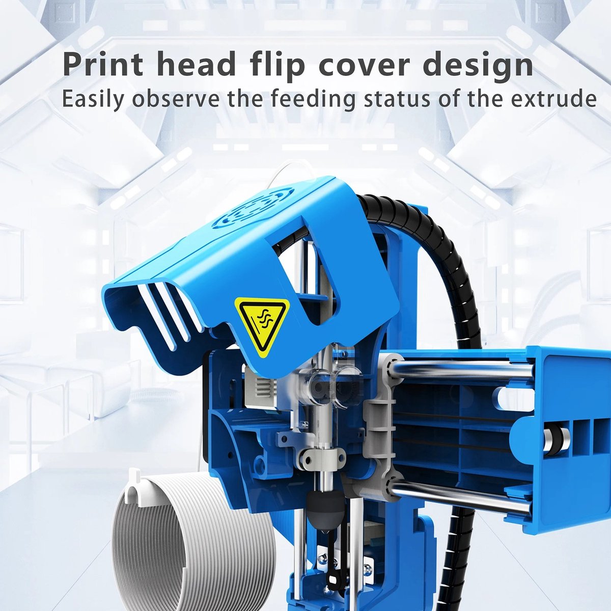 Mini 3D Printer Zwart - Draagbaar - TPU & PLA