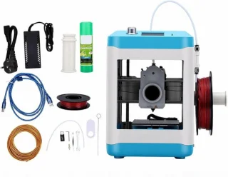 Mini desktop 3d-printer 100x110x100mm zwart