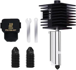 Mini hotend A1-assemblage printkop extruder hotend met extra mondstuk van gehard staal voor Bambu Lab 3D-printer