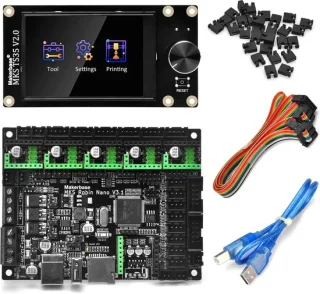 MKS Robin nano moederbord met Robin TS35 display