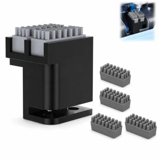Mondstuk reiniger voor 3D-printer van bamboe met siliconen borstels - ShopVlot
