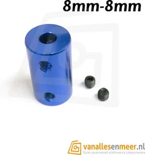 Motorkoppeling 8mm naar 8mm CNC