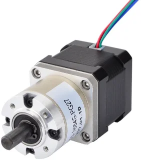 Nema 17 stappenmotor met planetaire versnellingsbak 27:1