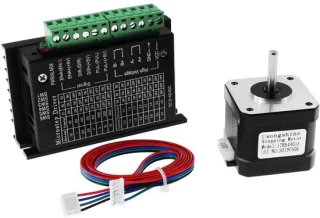 Nema 17 stappenmotor + stappenmotorbestuurder, TB6600 4A 9-42V Nema 17/23 CNC-controller Eenassige hybride - Verbeterde versie