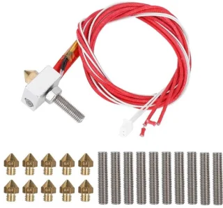 ONF3 3d printer extruder set - aluminium verwarmblok met 10 pipen