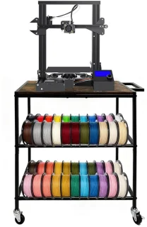 Opslagrek voor 3D printer met wielen - ShopVlot