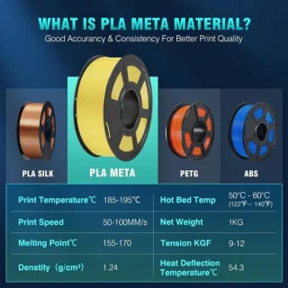 PLA filament 1,75 mm 1 kg voor 3D-printers en pennen