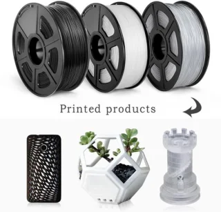 PLA filament 5BK 5WT 11 kg – 1,75 mm voor FDM-printers