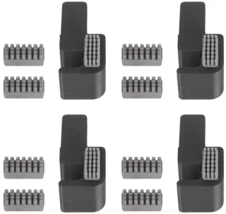 Reinigingsborstel voor 3D-printer met 4 houders en 12 heads