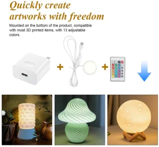 RGB led lamp kit voor 3D printer, 16 kleuren, ShopVlot