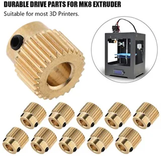 Richer-R Messing Extruder Drive Gear 26T voor MK7/MK8 – 10 stuks