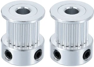 Set van 2 aluminium timing pulley wielen voor 3D-printer, 20 tanden