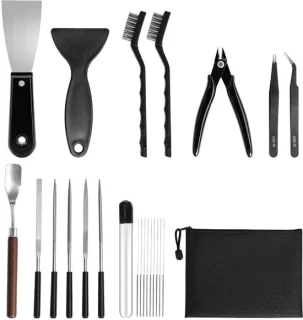 Set van 24 3D-printeraccessoires en gereedschappen