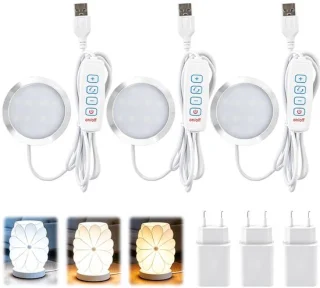 Set van 3 rgb-ledlampen voor 3d-printer