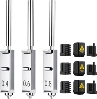 Set van 3 tempered steel mondstukken voor 3D-printer