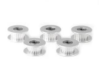 Set van 5 aluminium timing belt pulleys voor 3D-printer