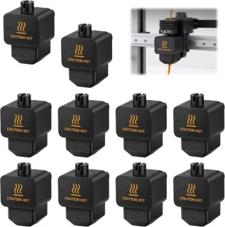 ShopVlot siliconen sokken voor hotend H2D - zwart