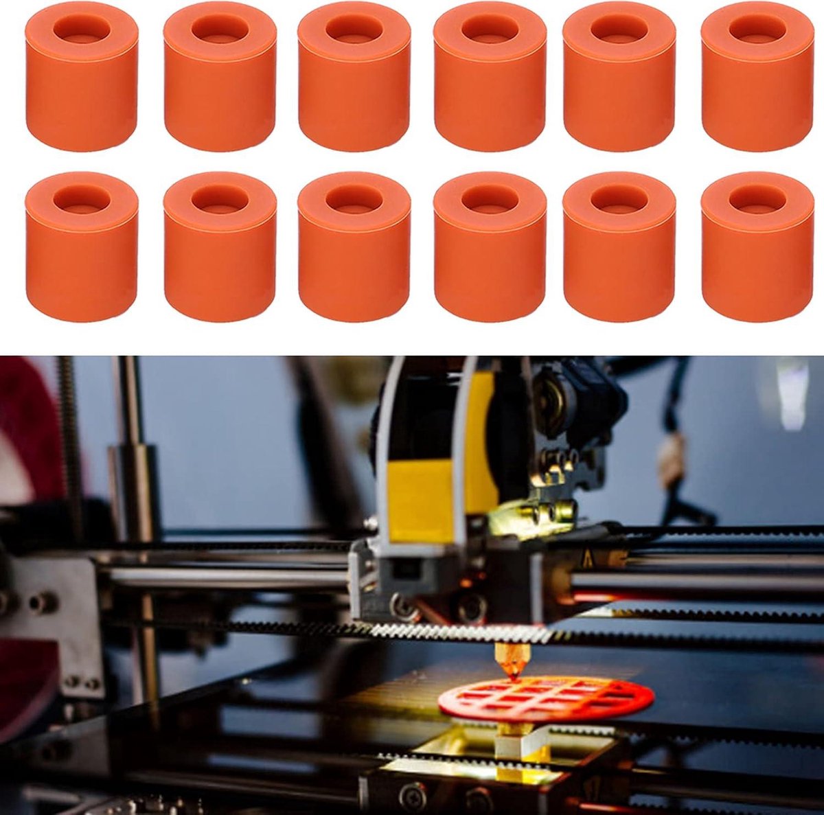 Silicone Nivelleringskolom Set 12-delig voor 3D-printer Warmtebed