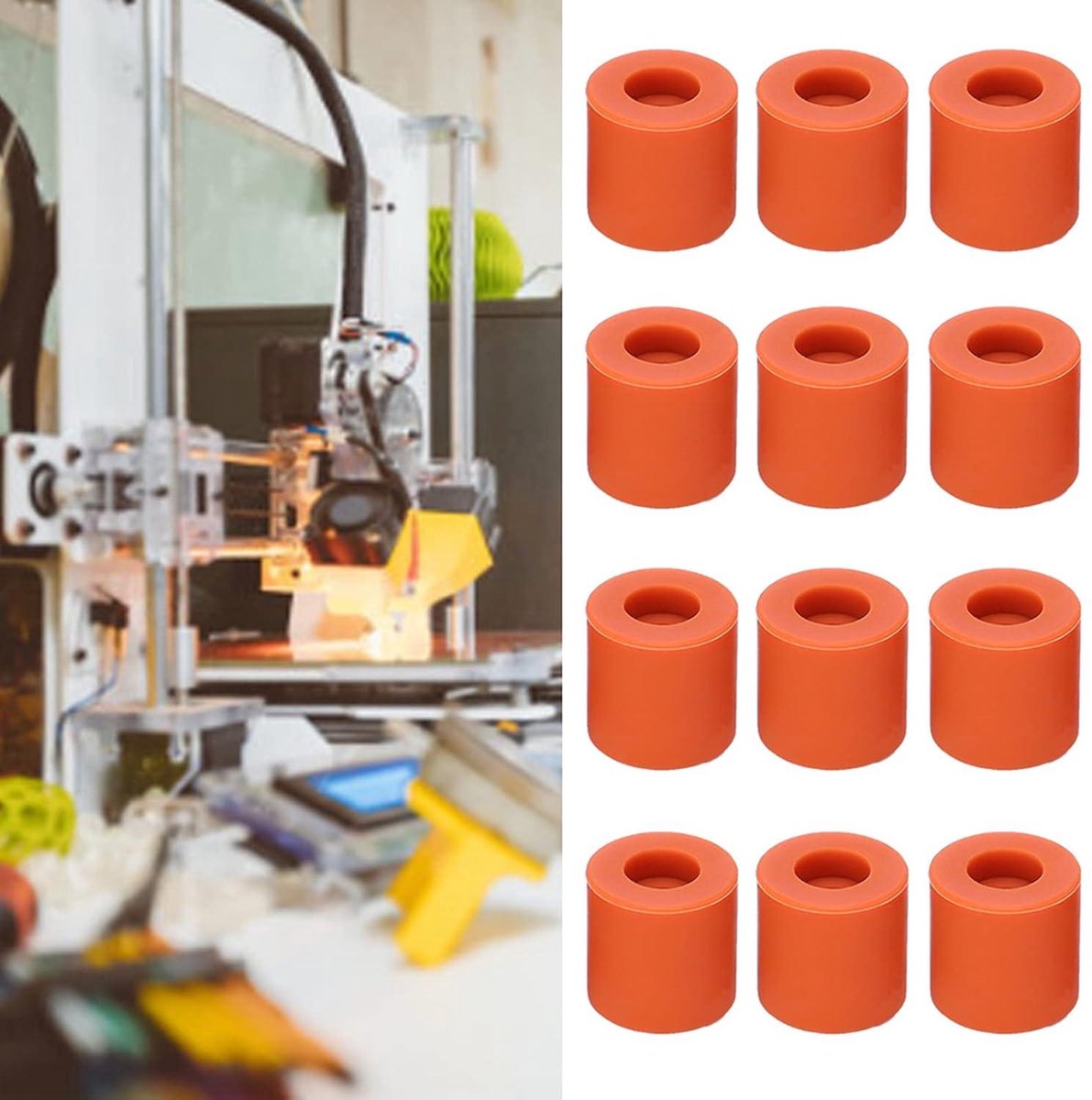 Silicone warmbednivellering set voor 3D-printer – 12-delig