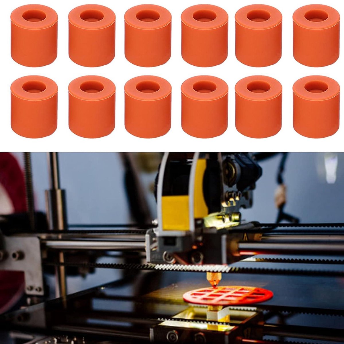Silicone warmbednivellering set voor 3D-printer – 12-delig