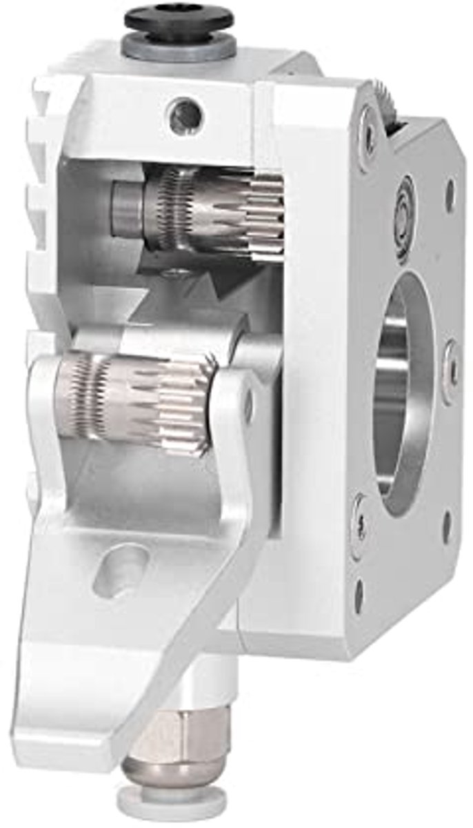 Wat vinden we goed aan de Silver Metal MK8 Dual Gear Extruder Right Hand voor Prusa I3