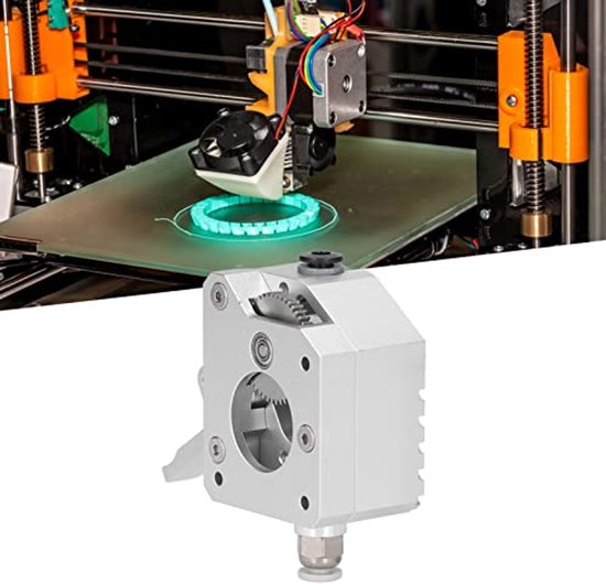 Sterke grip en betrouwbare doorvoer: Silver Metal MK8 Dual Gear Extruder