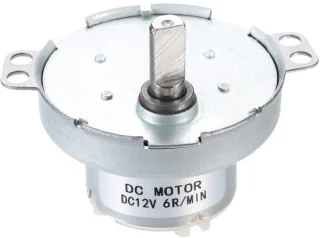 Slangzame motor 12 V - D-golftransmissie