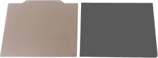SnelShoppen - 165x165mm Printer Bouwplaat PEI Poeder Veer Staalplaat met Magnetische Basis Flexibele Dubbelzijdige Printer Platform 2mm Dikte