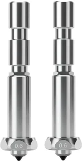 SnelShoppen 2-delig 0,6 mm hardmetalen mondstuk voor Anycubic Kobra 3 Max