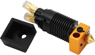 SnelShoppen - 2-in-1 Dual Gear Extruder Hoofd voor CR-10 en Ender 3 - Twee Kleur Hotend Kit - Metalen Heatsink - Snelle Warmteafvoer - 3D Printer Acce
